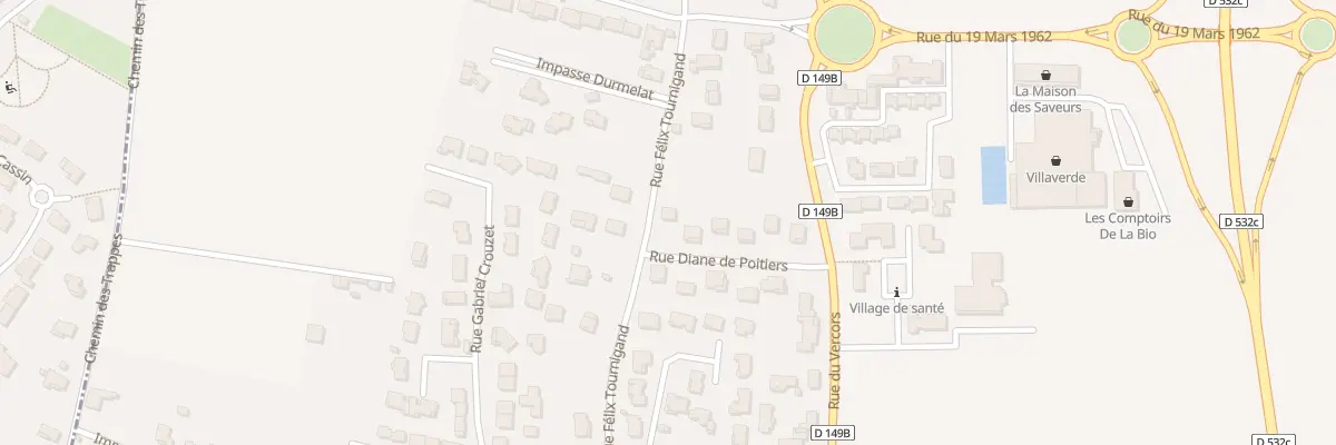 Plan du 15 Rue Diane de Poitiers à Chatuzange-le-Goubet
