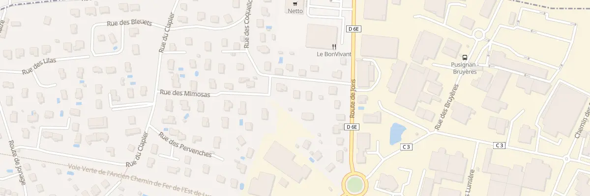 Plan du 7 Rue des Coquelicots à Pusignan