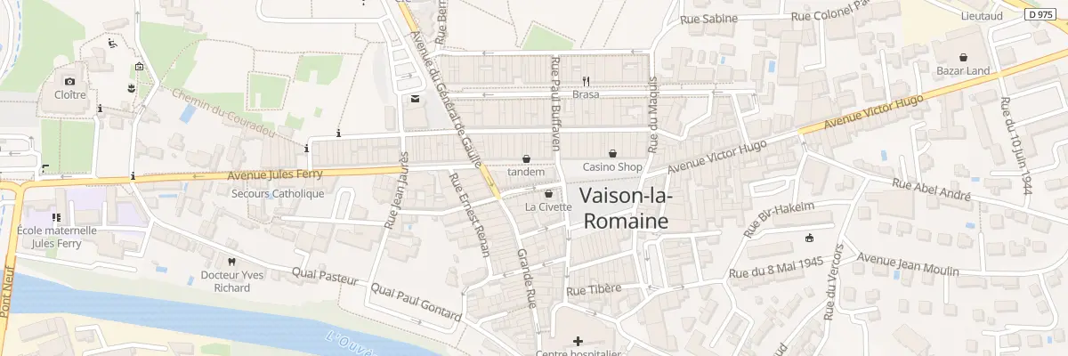 Plan du 13 Rue de la République à Vaison-la-Romaine