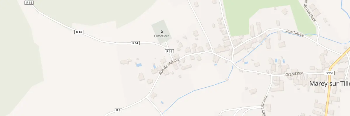 Plan du 9007 Rue de Melson à Marey-sur-Tille