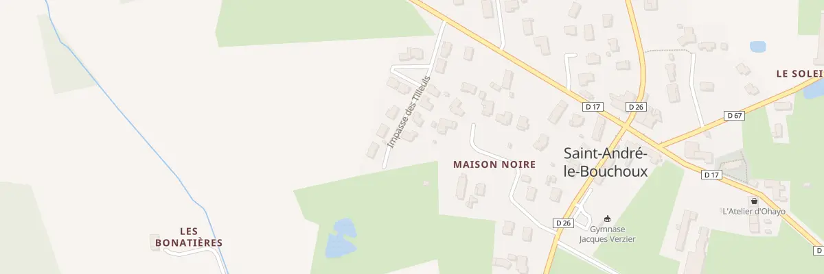 Plan du 141 Imp des Tilleuls à Saint-André-le-Bouchoux