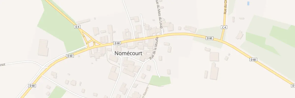 Plan du 2 Rue de la Moufle à Nomécourt