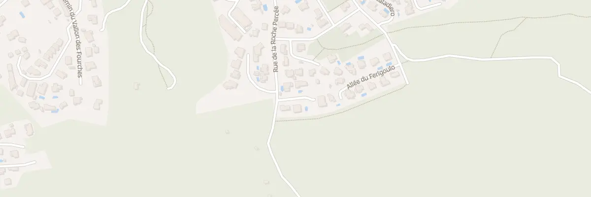 Plan de la Rue de la Roche Percée à Martigues