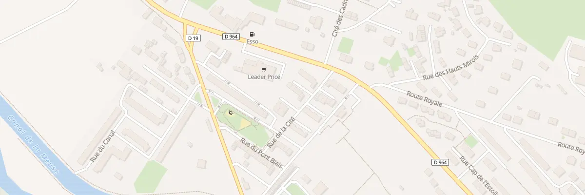 Plan du 3 Rue de la Cité à Mouzon