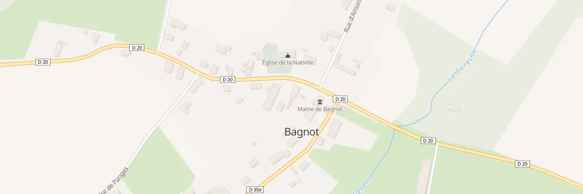 Plan du 3 Rte de Nuits Saint Georges à Bagnot