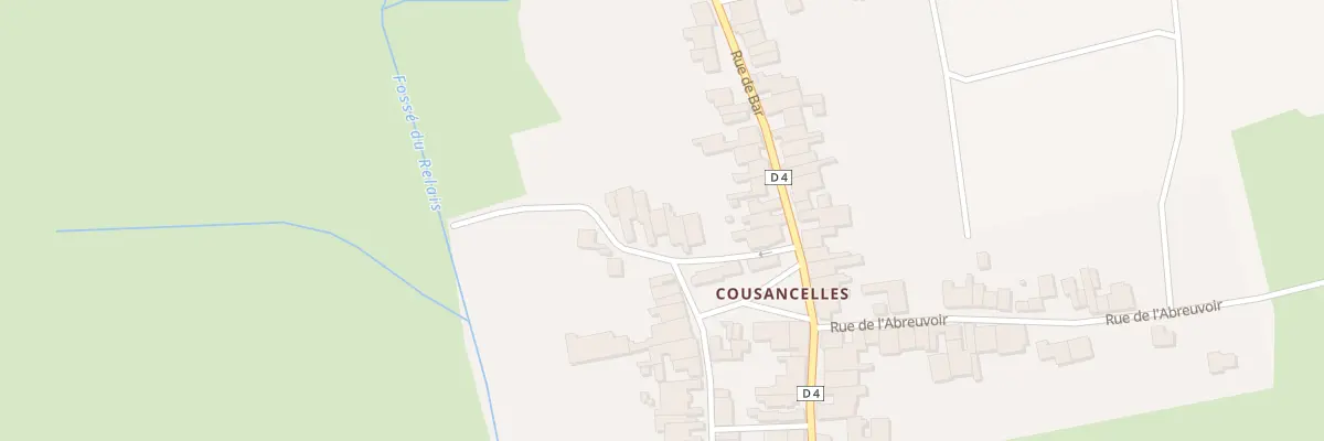 Plan du 12 Rue de la Tannerie à Cousances-les-Forges