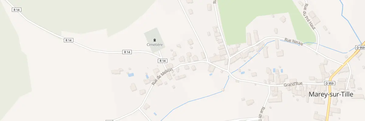 Plan du 9009 Rue de Melson à Marey-sur-Tille