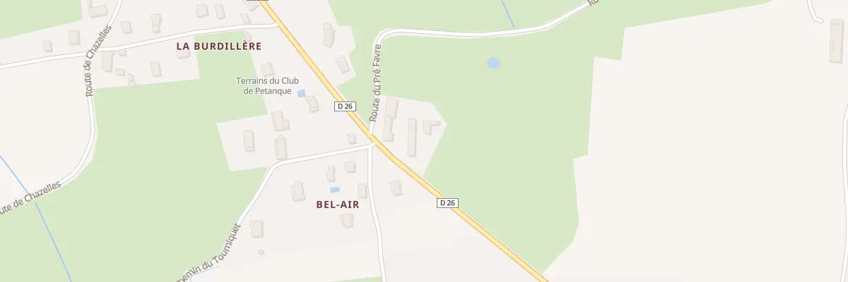 Plan du 561 Rte de la Léchère à Marsonnas