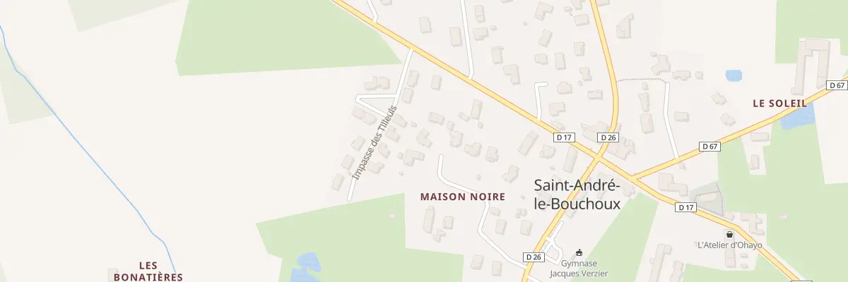 Plan du 199 Imp des Frenes à Saint-André-le-Bouchoux