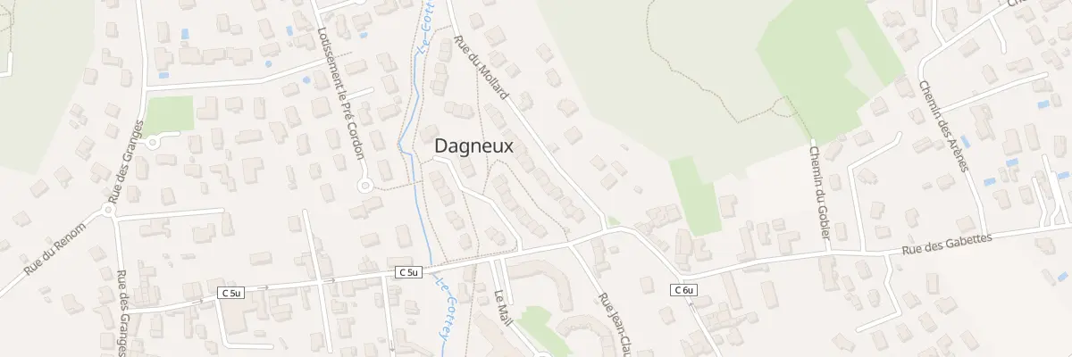Plan du 397 Rue du Mollard à Dagneux