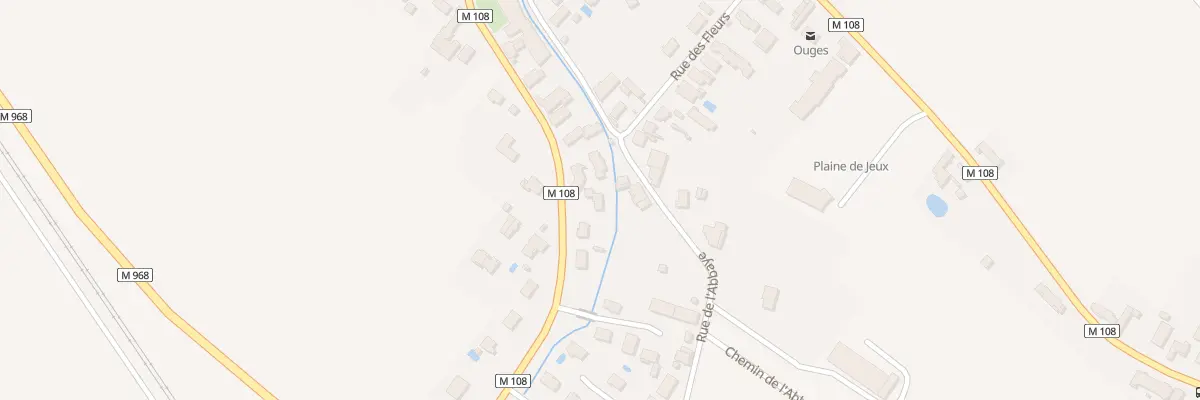 Plan du 7C Av de la Gare à Ouges