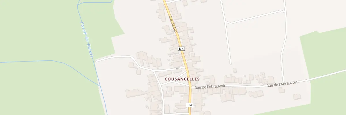 Plan du 5 Rue de Bar à Cousances-les-Forges