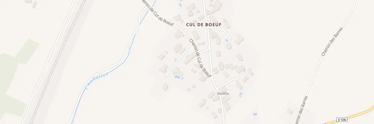 Plan du 439 Chem de Cul de Boeuf à Beauvoir-de-Marc