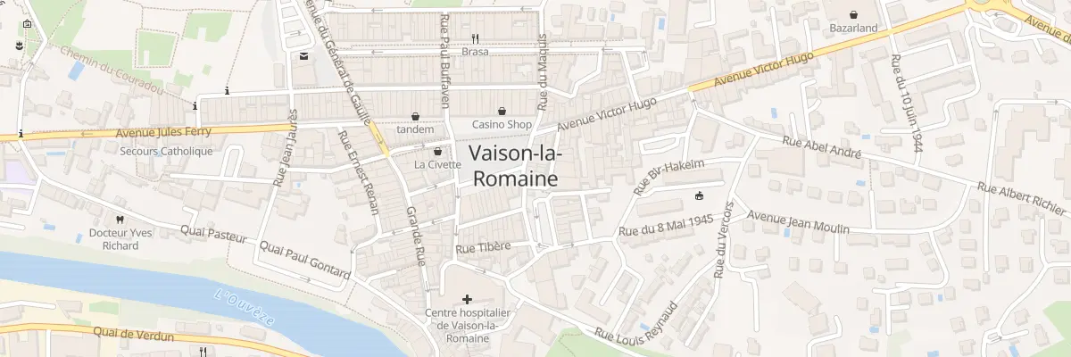 Plan du 2 Rue du Théâtre à Vaison-la-Romaine