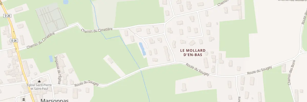 Plan du 69 Imp du Clos de la Prevote à Marsonnas