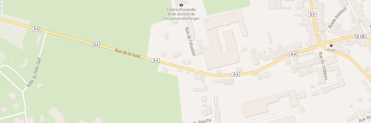 Plan du 40 Rue de la Gare à Cousances-les-Forges