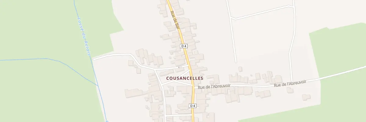 Plan du 1 Rue de Bar à Cousances-les-Forges