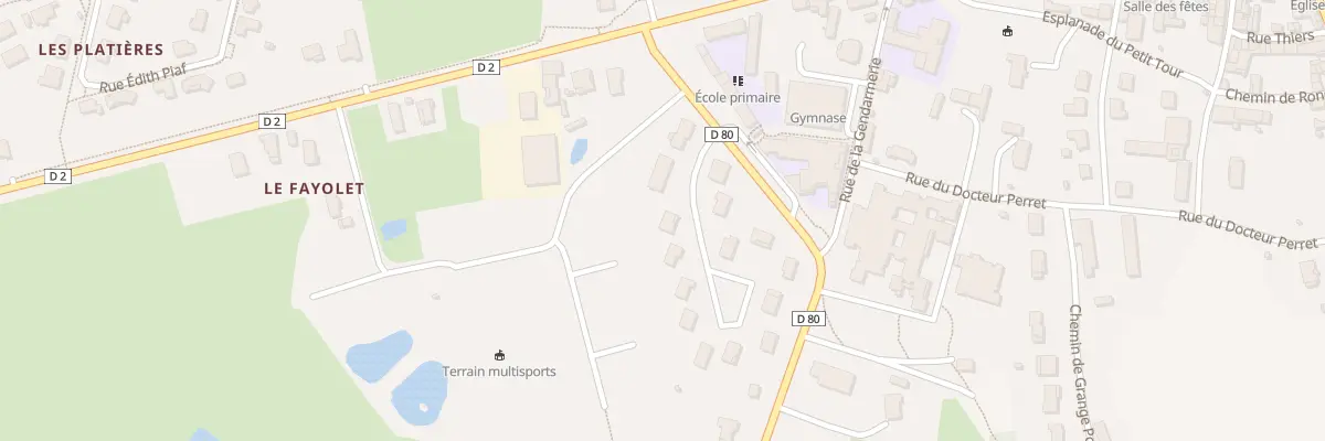 Plan du 6 Rue du Champ de la Jeanne à Saint-Trivier-de-Courtes