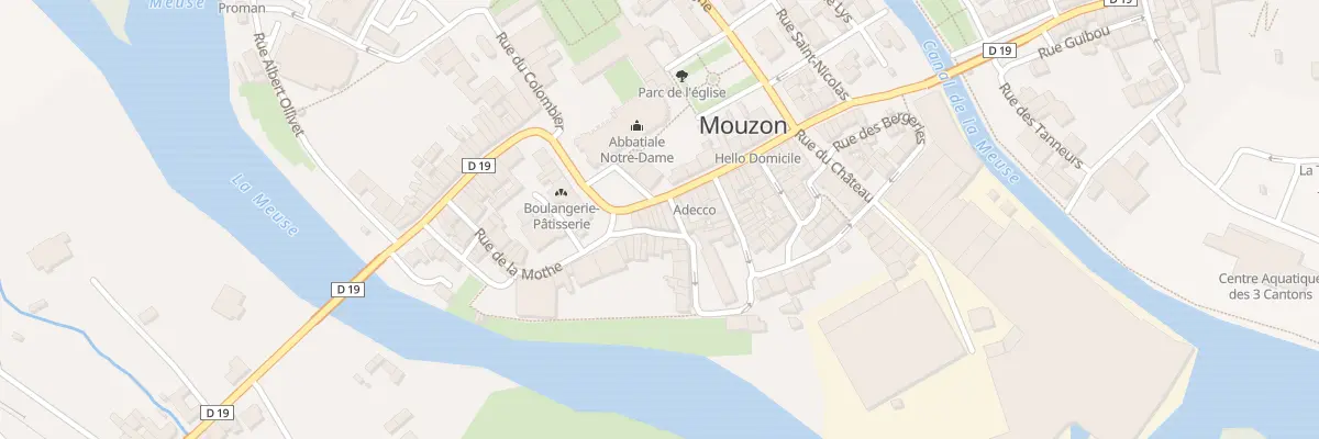 Plan du 45 Rue Charles de Gaulle à Mouzon