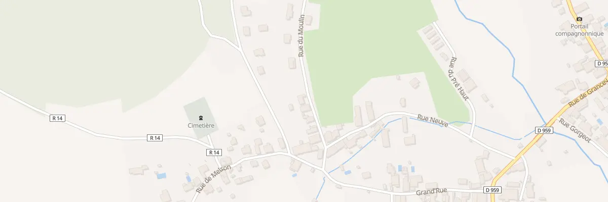Plan du 9013 Rue de Melson à Marey-sur-Tille