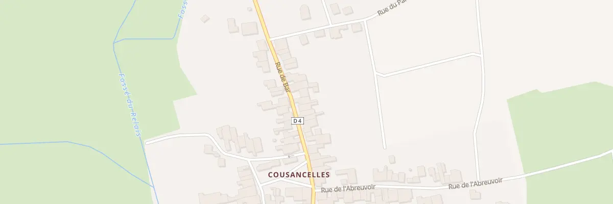 Plan du 22 Rue de Bar à Cousances-les-Forges