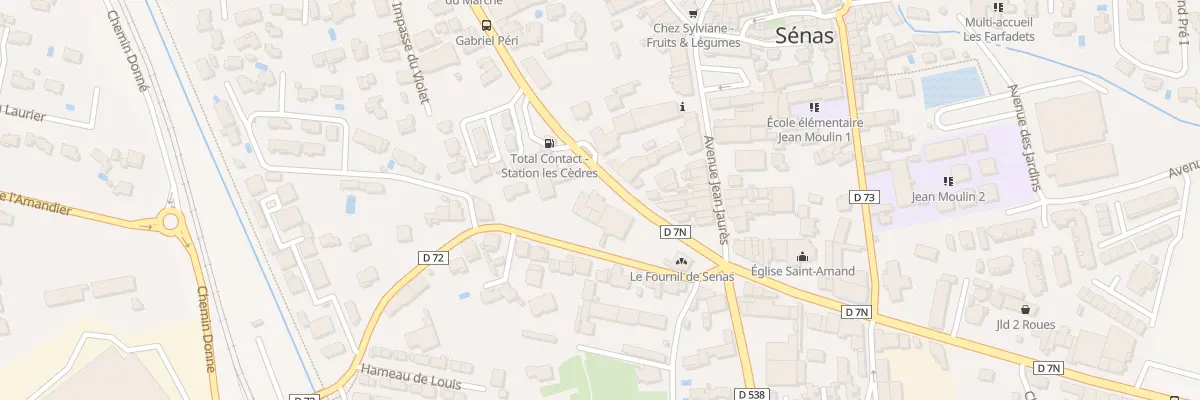 Plan du 6 Av Gabriel Péri à Sénas