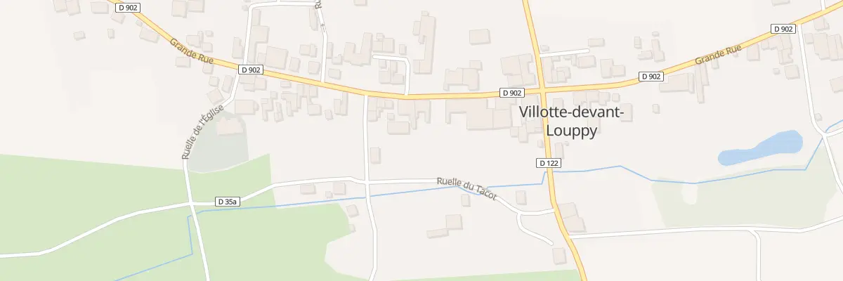 Plan du 40 Gr Grande Rue à Villotte-devant-Louppy