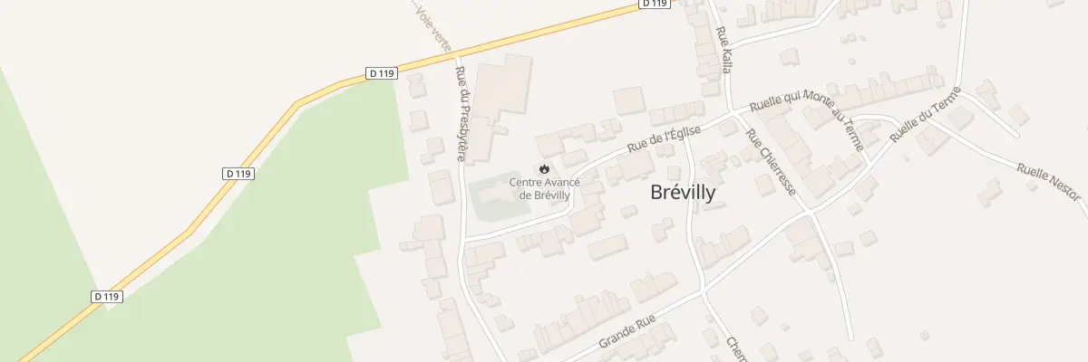 Plan du 11 Rue de l’Eglise à Brévilly