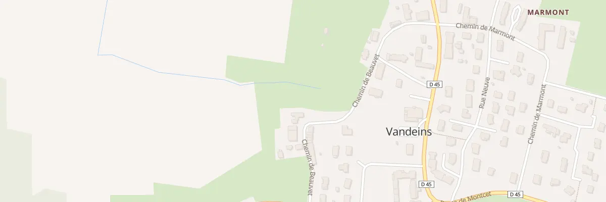 Plan du 225 Che de Beauvet à Vandeins