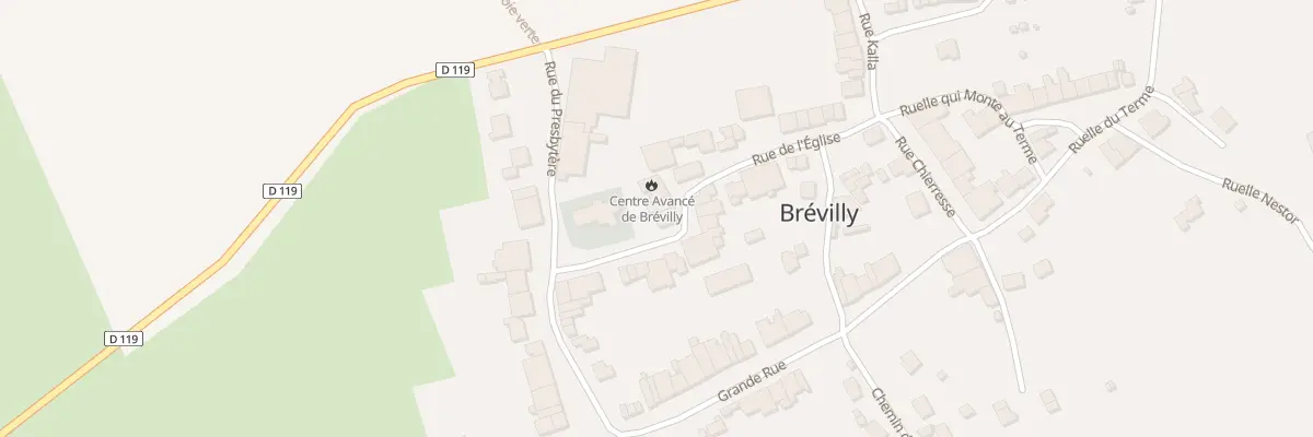 Plan du 15 Rue de l’Eglise à Brévilly