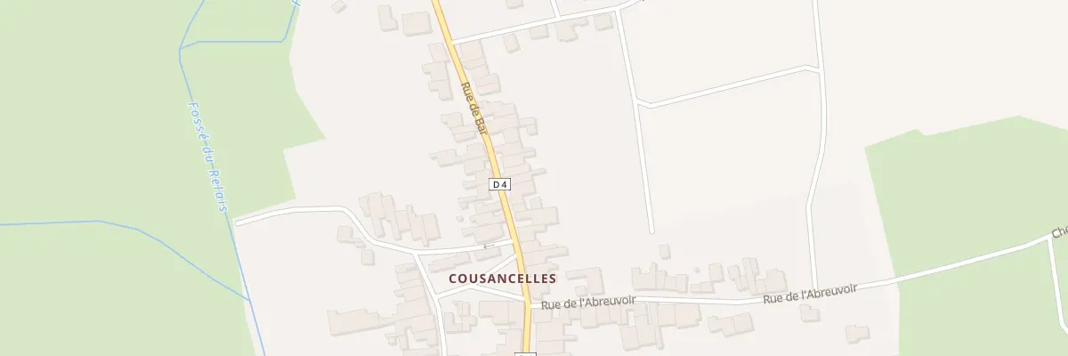 Plan du 16 Rue de Bar à Cousances-les-Forges
