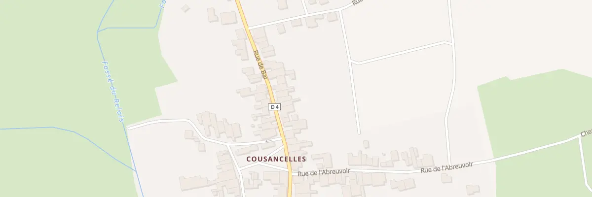 Plan du 18 Rue de Bar à Cousances-les-Forges