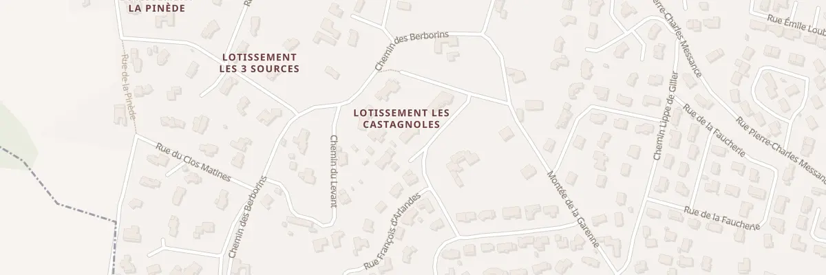 Plan du 110 Rue des Castagnoles à Génissieux