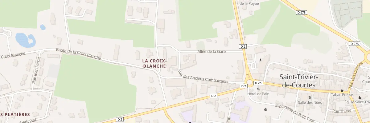 Plan du 5061 All de la Gare à Saint-Trivier-de-Courtes