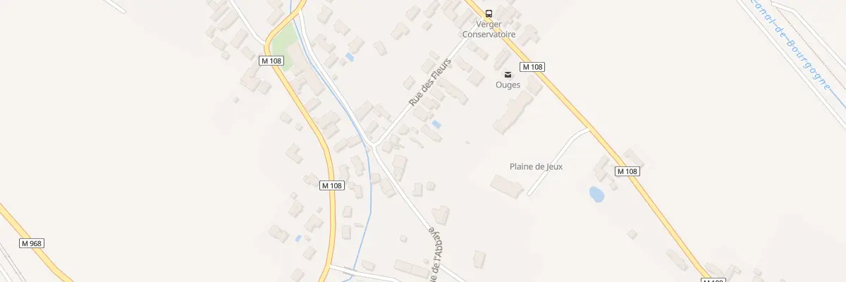 Plan du 13 Rue des Fleurs à Ouges