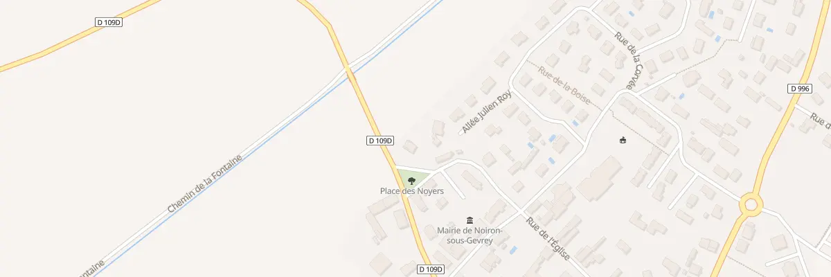 Plan du 1 Rue de l’Eglise à Noiron-sous-Gevrey