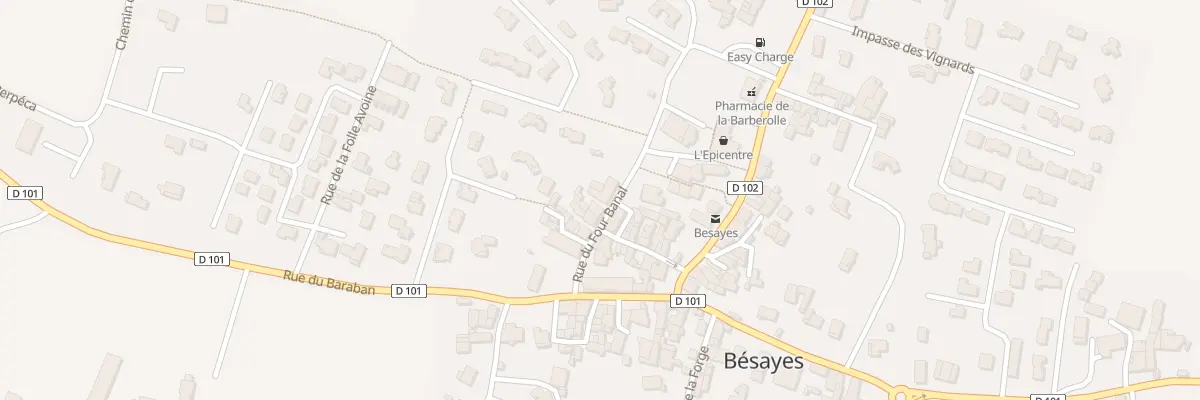Plan du 11 Rue du Four Banal à Bésayes
