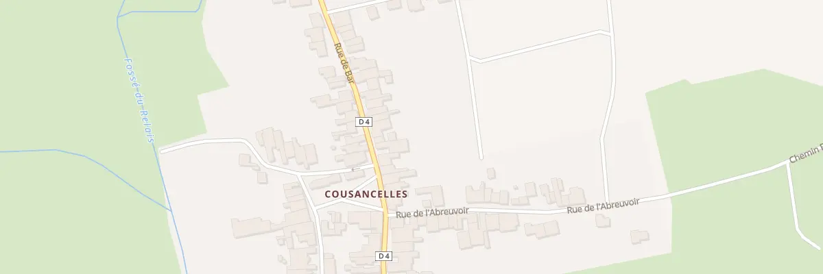 Plan du 12 Rue de Bar à Cousances-les-Forges