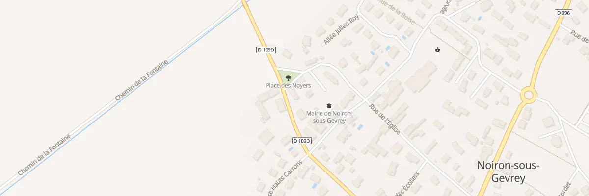 Plan du 1 Rue du Ruisseau à Noiron-sous-Gevrey