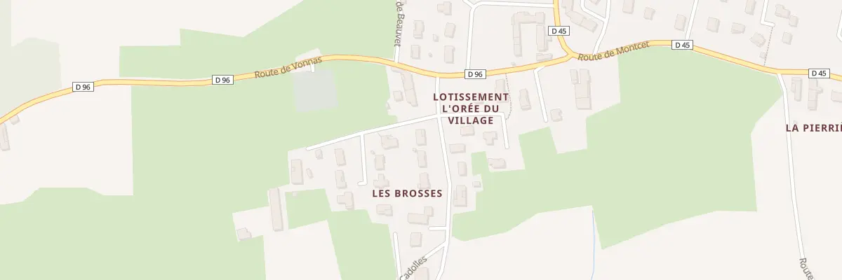 Plan du 25 Imp des Brosses à Vandeins