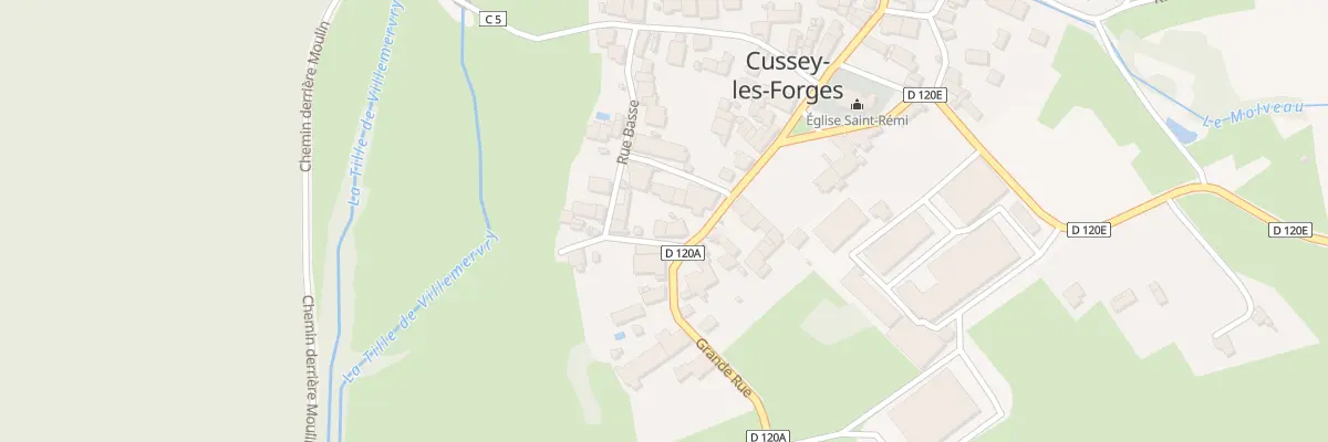 Plan du 4 Rue de l’Abreuvoir à Cussey-les-Forges