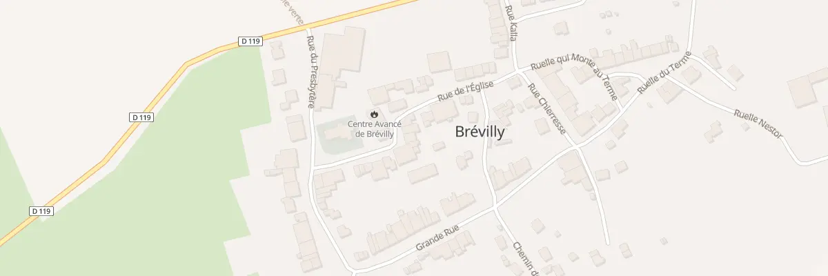 Plan du 10A Rue de l’Eglise à Brévilly
