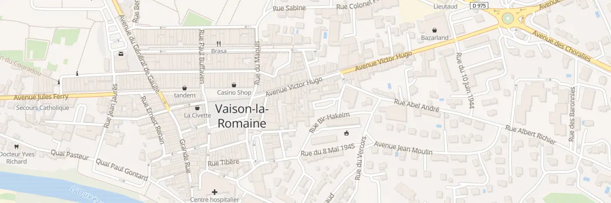 Plan du 22 Av Victor Hugo à Vaison-la-Romaine