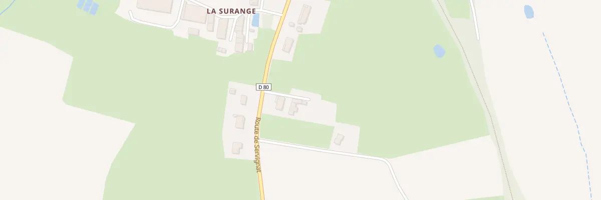Plan du 381 Rte de Servignat à Saint-Trivier-de-Courtes