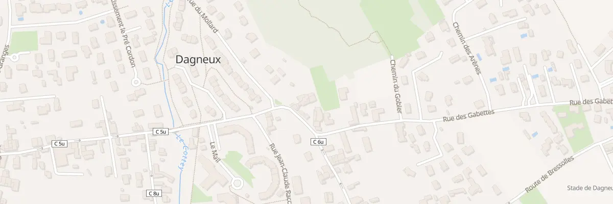 Plan du 258 Rue du Mollard à Dagneux