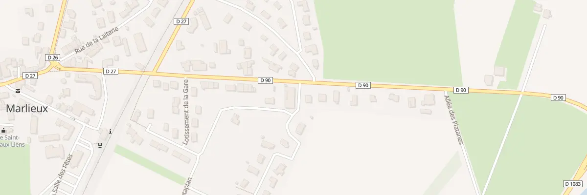 Plan du 234 Rte de Saint-Nizier-le-Désert à Marlieux