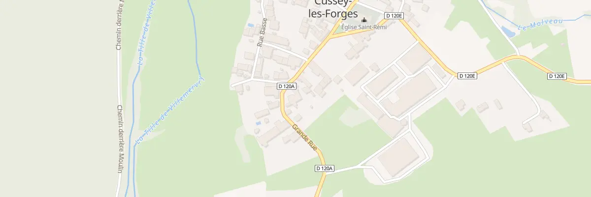 Plan du 15 Grande Rue à Cussey-les-Forges