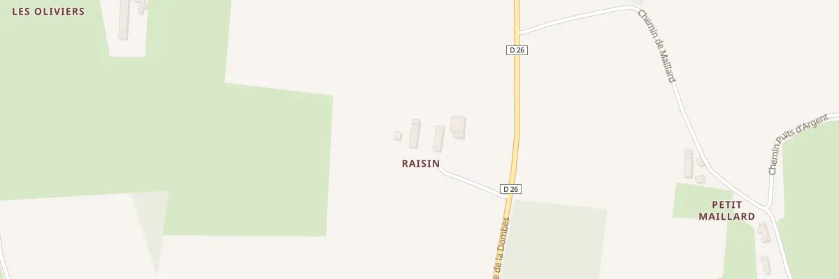 Plan du 2140 Rte de la Dombes à Condeissiat