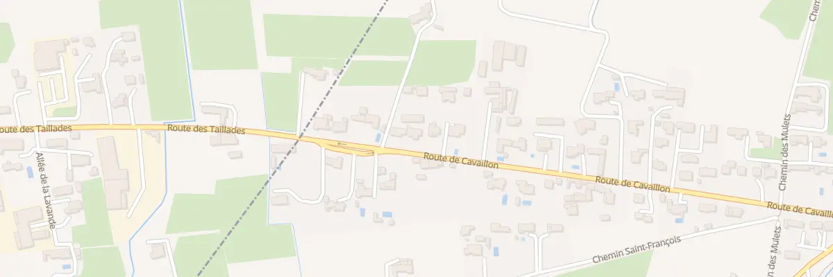 Plan du 550 Rte de Cavaillon à Taillades
