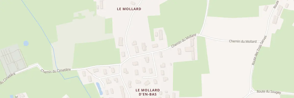Plan du 71 Che du Mollard à Marsonnas